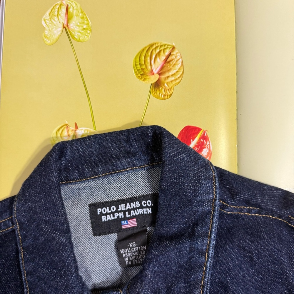 Polo Jeans Co. Ralph Lauren dark wash denim jacket - Picture 14 of 15